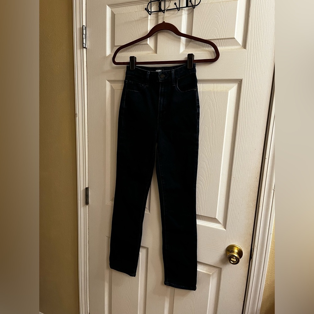 PAIGE JEANS~THE CINDY~High Rise Dark Jeans~24 - Picture 4 of 9
